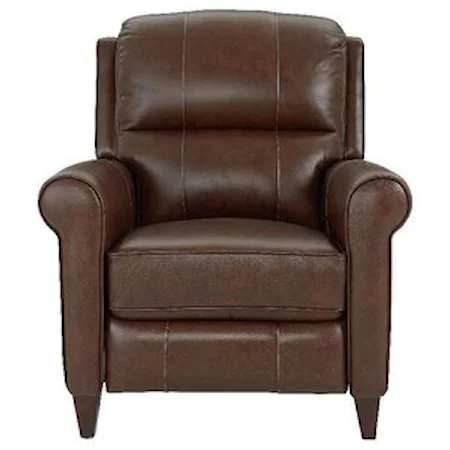 Transitional Power High-Leg Recliner with Power Headrest